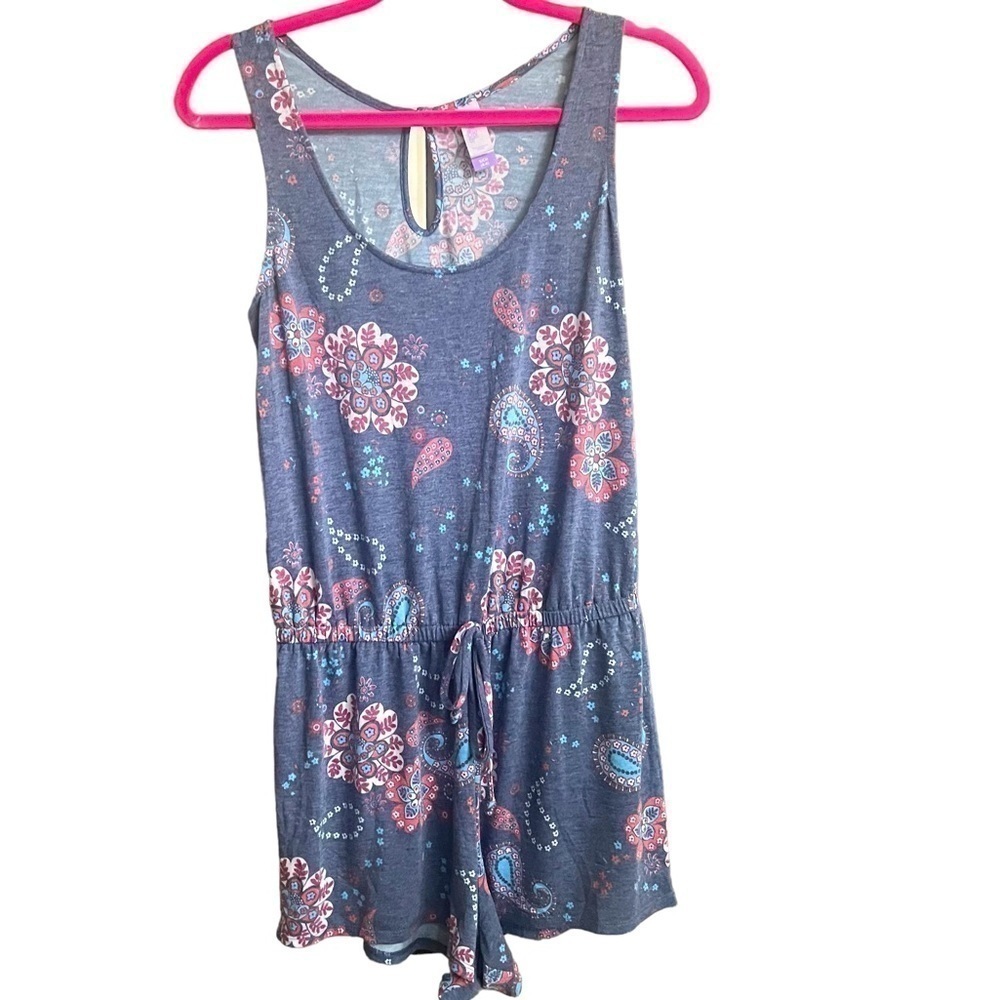 Secret Treasures Women’s Tank Shorts Knit Sleepwear Bodysuit Romper Size S (4-6)